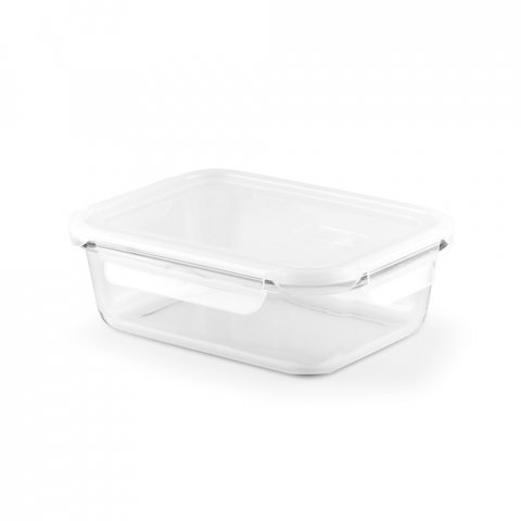 QUORIN. Lunch Box. Hermetic box in borosilicate glass 1 L - White