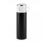 COMANECI. Dubbelv&auml;ggig termos i rostfritt st&aring;l (90 % &aring;tervunnen) med matt yta 490 ml - Svart