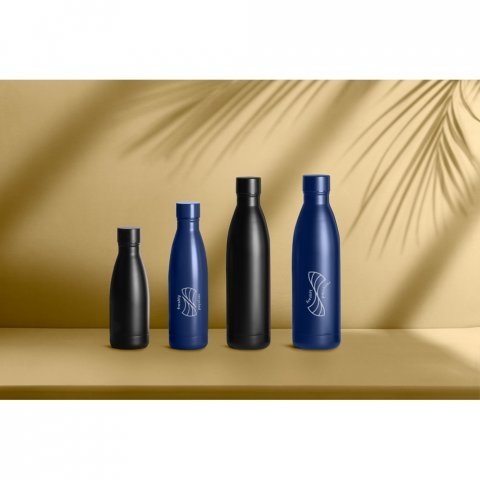 RE-BUFFON XL. Sticlă din oțel inoxidabil cu perete dublu (90% reciclat) 1L