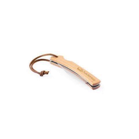 RANGER. Pen Knife with stainless steel blade and bamboo handle - Natural