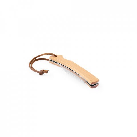 RANGER. Pen Knife with stainless steel blade and bamboo handle - Natural