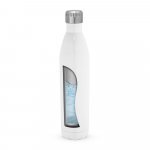 AMORTI XL. Botella deportiva de acero inoxidable sublimado 1L - Blanco