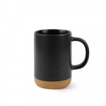 CONSTELLATION CORK. Tazza in ceramica con base in sughero 320 ml - Nero