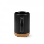 CONSTELLATION CORK. Tazza in ceramica con base in sughero 320 ml - Nero