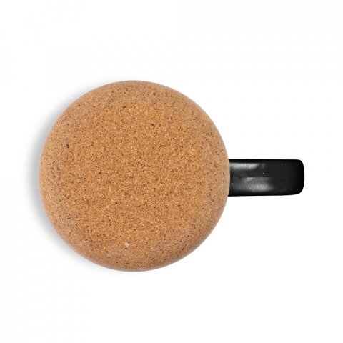 CONSTELLATION CORK. Tazza in ceramica con base in sughero 320 ml - Nero