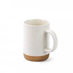 CONSTELLATION CORK. Tazza in ceramica con base in sughero 320 ml - Bianco pastello
