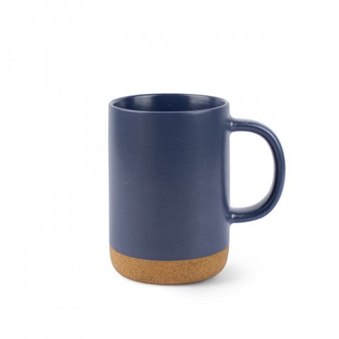 CONSTELLATION CORK. Tazza in ceramica con base in sughero 320 ml - Blu scuro