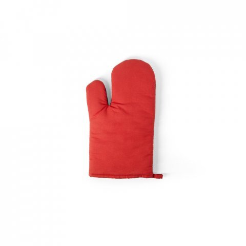 LAWSON. 100% cotton oven mitt with silicone on one side - Red