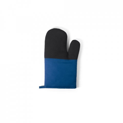 LAWSON. 100% cotton oven mitt with silicone on one side - Royal blue