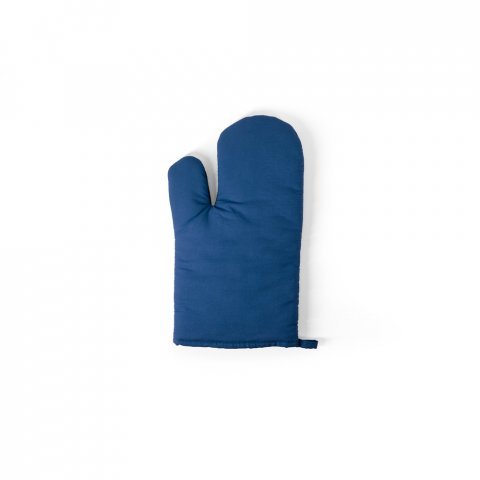 LAWSON. 100% cotton oven mitt with silicone on one side - Royal blue
