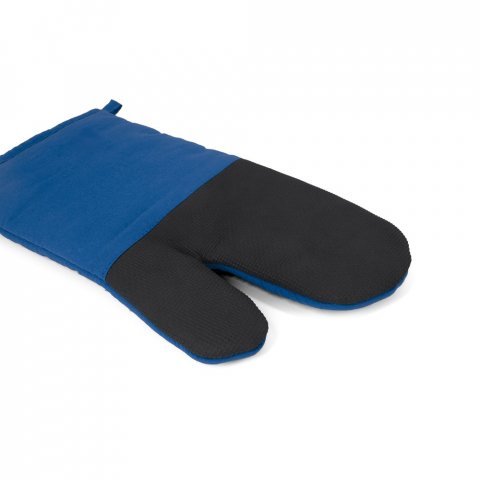 LAWSON. 100% cotton oven mitt with silicone on one side - Royal blue