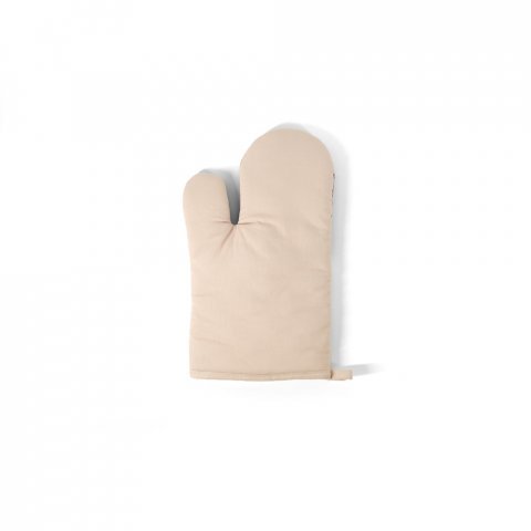 LAWSON. 100% cotton oven mitt with silicone on one side - Beige