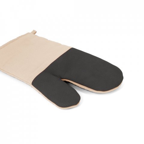LAWSON. 100% cotton oven mitt with silicone on one side - Beige