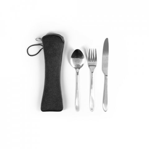 WILEY. Besteckset aus Edelstahl, 3-teilig - Satinsilber