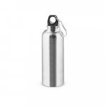 KELCE. Garrafa em a&ccedil;o inoxid&aacute;vel com parede simples e mosquet&atilde;o 550 ml - Cromado satinado