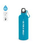 KELCE. Sticlă din oțel inoxidabil cu perete simplu și carabină 550 ml