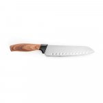 BAHARAT. Set of 3 kitchen knives with stainless steel blades and ergonomic handles - Natural