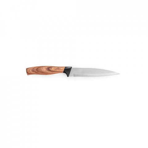 BAHARAT. Set of 3 kitchen knives with stainless steel blades and ergonomic handles - Natural