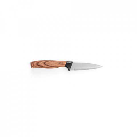 BAHARAT. Set of 3 kitchen knives with stainless steel blades and ergonomic handles - Natural
