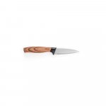 BAHARAT. Set of 3 kitchen knives with stainless steel blades and ergonomic handles - Natural