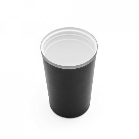 PHELPS CERAMIC. Taza de viaje de acero inoxidable con acabado interior de cer&aacute;mica de 470 ml - Negro