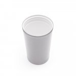 PHELPS CERAMIC. Taza de viaje de acero inoxidable con acabado interior de cer&aacute;mica de 470 ml - Gris claro