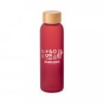 LILLARD GLASS. Boca od matiranog stakla, 520 mL - Crvena
