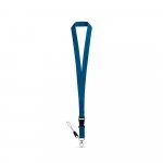 ANQUETIL. Poliesterska traka sa metalnim karabinerom - Plava