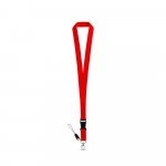 ANQUETIL. Poliesterska traka sa metalnim karabinerom - Crvena