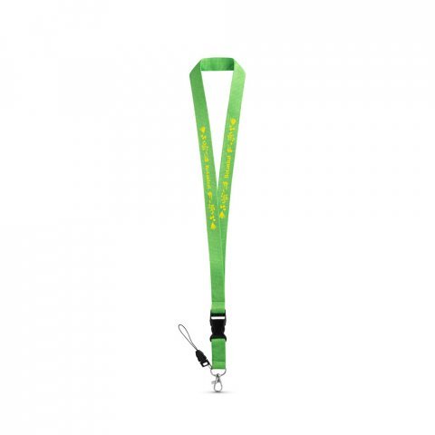 ANQUETIL. Poliesterska traka sa metalnim karabinerom - Svetlo zelena