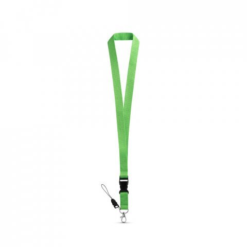 ANQUETIL. Poliesterska traka sa metalnim karabinerom - Svetlo zelena