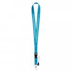 ANQUETIL. Poliesterska traka sa metalnim karabinerom - Svetlo plava