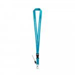 ANQUETIL. Poliesterska traka sa metalnim karabinerom - Svetlo plava