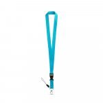 ANQUETIL. Poliesterska traka sa metalnim karabinerom - Svetlo plava