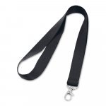LARIAT. Lanyard din poliester - Negru
