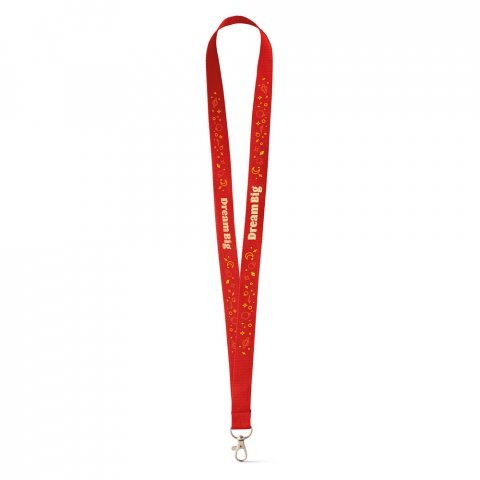 LARIAT. Lanyard din poliester - Roșu