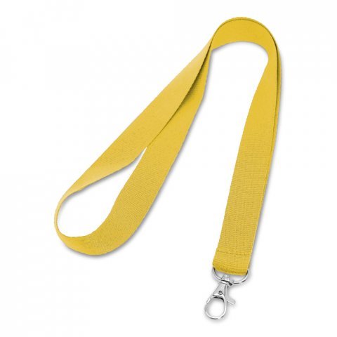LARIAT. Lanyard din poliester - Galben