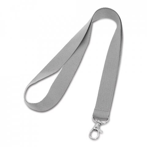 LARIAT. Lanyard din poliester - Gri deschis
