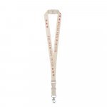 BALLINA. 100% pamučna traka sa metalnim karabinerom - Svetlo bež