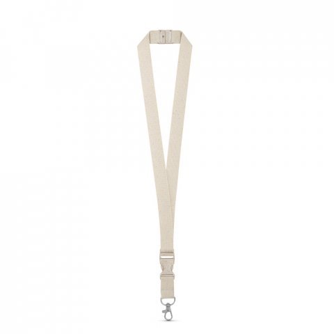 BALLINA. 100% pamučna traka sa metalnim karabinerom - Svetlo bež