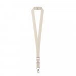 BALLINA. 100% pamučna traka sa metalnim karabinerom - Svetlo bež