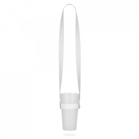 SWINDON. КОМПЛЕТ СУБЛИМАЦИОНИ КАРАФИЋ Дуги II (20 мм) Дуо са држачем за чаше са сублимацијом и еластичним премазом - 301 - Bela