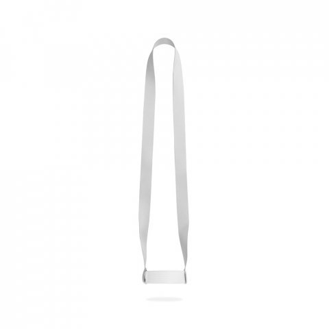 OXFORD. КОМПЛЕТ СУБЛИМАЦИОНИ КАШАЉАК Дугачак II (20 мм) Дуо од рециклираног полиестера (100% rPET) са еластичним држачем за чаше са сублимацијом - 301 - Bela