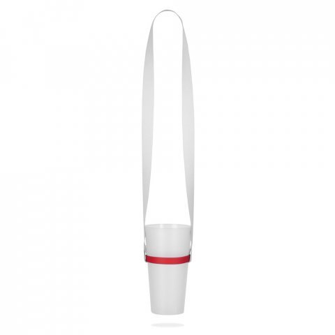 BOLTON. КОМПЛЕТ СУБЛИМАЦИОНИ КАРАФИЋ Дугачак II (20 мм) Дуо са силиконским држачем за чаше - 302 - Crvena