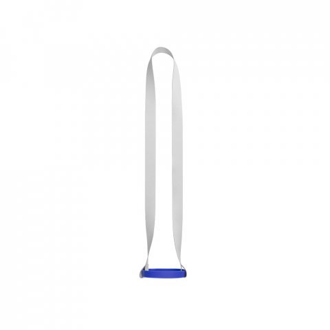 ROTHERHAM. КОМПЛЕТ СУБЛИМАЦИОНИ ТРЕНЧИК ЗА ПРИЧЕПЉАЊЕ Дугачак II (20 мм) Дуо од рециклираног полиестера (100% rPET) са силиконским држачима за чаше - 303 - Plava