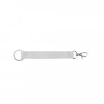 CRAWLEY. SET Lanyard SUBLIMATION Lyhyt II DUO (20 mm) &Oslash; 32 mm renkaalla ja 20 mm karabiinihaalla - 301 - Valkoinen