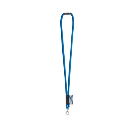 WISBECH. SETT Lanyard Tube Lang (&Oslash; 7 mm) med 9 mm gatekarabinkrok og &Oslash; 7 mm sikkerhetsl&aring;s - 303 - Bl&aring;