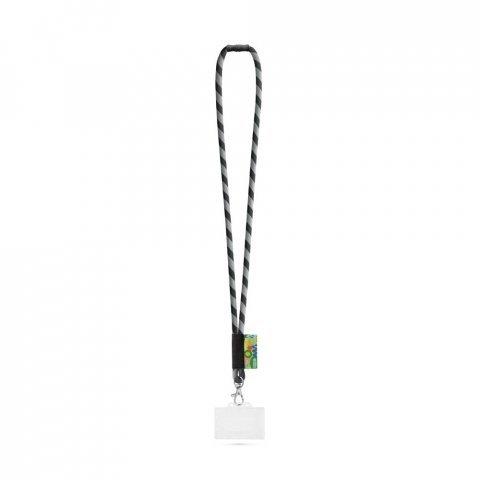 WATFORD. SET-kiinnitysk&ouml;ysi, pitk&auml; (&Oslash; 7 mm), 9 mm:n sulkurengas, &Oslash; 7 mm:n turvalukko ja 91 x 68 mm:n j&auml;ykk&auml; nimilapun/kortin pidike - Musta/Harmaa