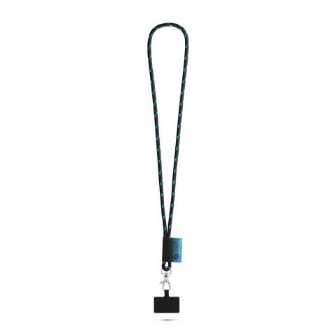 STAFFORD. SETT Lanyard NAUTIC Lang (&Oslash; 7 mm) med 9 mm gatekarabinkrok og mobiltelefonholder - 300 - Svart