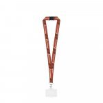 CARLISLE. ZESTAW Smycz SUBLIMACJA Długa II (20 mm) z karabińczykiem spustowym 20 mm, zapięciem zabezpieczającym i sztywnym uchwytem na identyfikator/kartę 91 x 68 mm